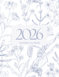 2026 Monthly Planner- Southern Blues