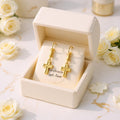 Gold Cross Earrings