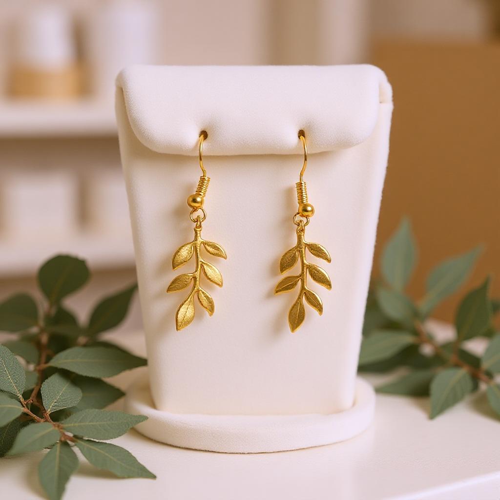 Gold Leaf Earrings