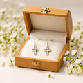 Silver Cross Earrings