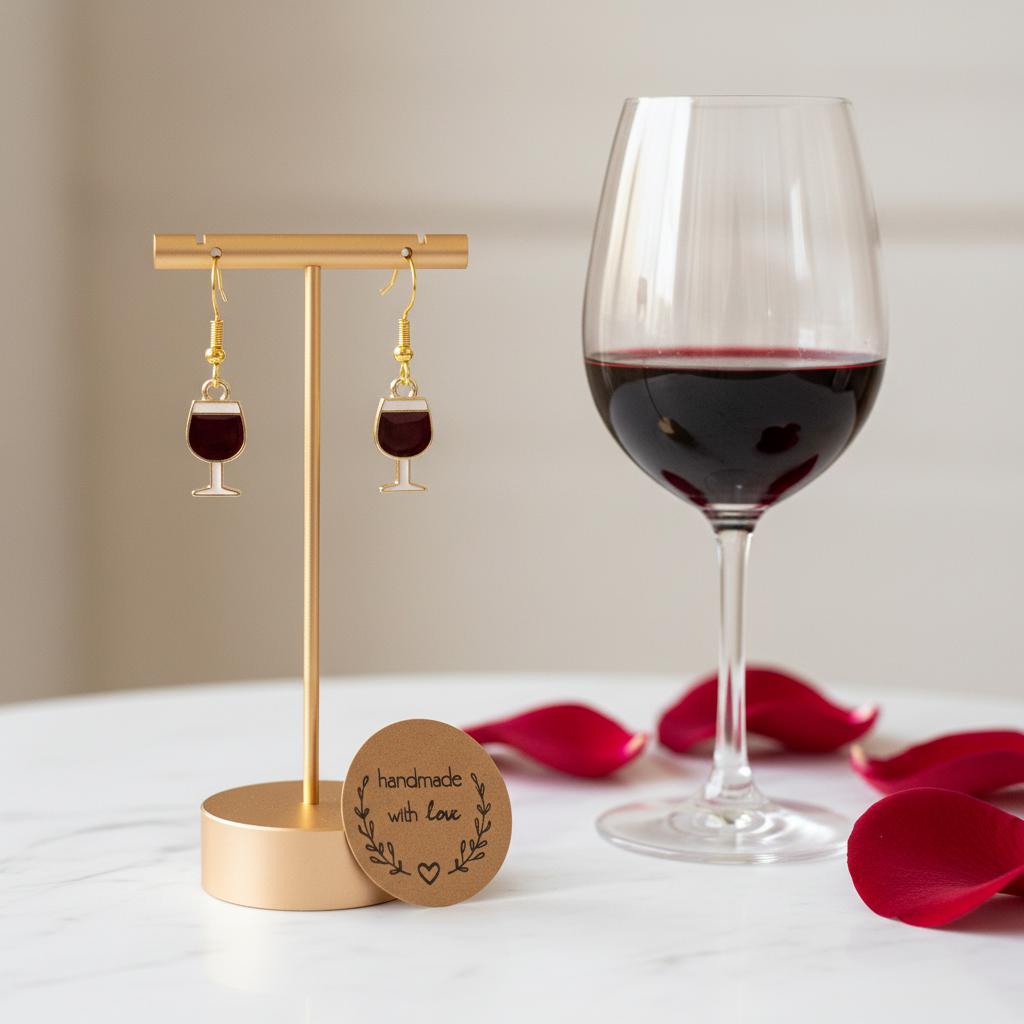 Wine Glass Earrings